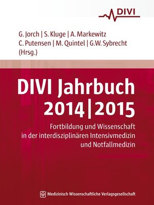 cover image of DIVI Jahrbuch 2014/2015